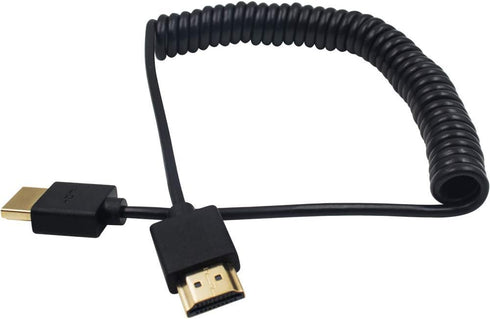 Duttek 4K Coiled HDMI Cable 6FT/1.8M, Male to Male Extender for 3D and 4K Ultra HD TV Stick