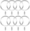 8 Pack Universal Metal Rings, Compatible with MagSafe Magnetic Wireless Charger for iPhone 15/14/13 Case, Silver
