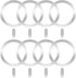 8 Pack Universal Metal Rings, Compatible with MagSafe Magnetic Wireless Charger for iPhone 15/14/13 Case, Silver