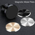 SALEX Phone Metal Plates 4 Pack for Magnetic Car Mount, Clear Silver Round 3M Adhesive Discs Without Holes