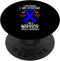 Apraxia Awareness Ribbon I Am Fierce Strong Warrior, Leopard PopSockets Swappable PopGrip