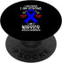 Apraxia Awareness Ribbon I Am Fierce Strong Warrior, Leopard PopSockets Swappable PopGrip