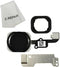 Home Button Key Flex Cable Assembly with Rubber Ring Replacement for iPhone 6 and 6 Plus (Black)