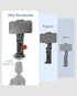 MiiKARE Tripod Phone Mount with 1/4" Screw Hole, Airplane Travel Essentials Phone Holder, Travel Accessory for Airplane, Travel Must Haves Phone Stand, Plane Phone Holder for Flying, Tray Table,Tripod