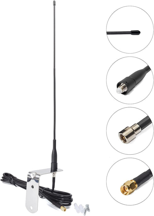 UAYESOK 433Mhz 500 433Mhz External Antenna for Remote Distance up to ft+, Garage Door Gate Aerial Signal Booster