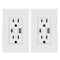 Micmi USB C Outlet PD 24W Power Delivery Type C + A Receptacle, 4.8A In-Wall Charger 125 Volt with Screwless Wall Plate