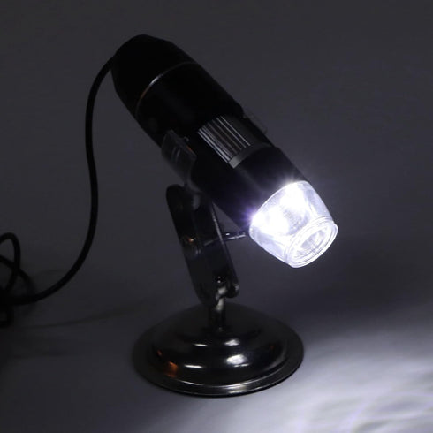 Skin Analyzer Hair Scalp Detector, 800X Magnification Portable USB Microscope with 8 Light Chips for Skin and Hair