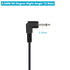 Fancasee 6 ft Replacement 3.5mm Audio Cable, 90 Degree Right Angle Male Plug to Bare Wire for Repair