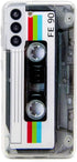 FAteam Shockproof Case for Galaxy S21 5G - Scratchproof TPU Soft Bumper Retro Cassette Tape Compatible with Samsung