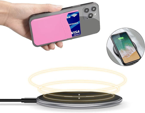 SHANSHUI Phone Pocket, Stick on Wallet for Credit Business Card Holder Compatible with iPhone, Android & All