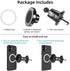 SASHWA Wireless Car Vent Mount, 15W Magnetic Charger for iPhone 15/14/13/12 and Android, 360° Rotation, Fast Charging