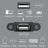 Guo USB Charging Extension Cable Male to Dual Female, USB 2.0 Charging Port 1 to 2 Panel Mount for Mobile Phones