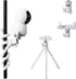 LamYHeng 2Pack No Drill Security Cameras Mount,360 Degree Rotating 1/4" Swivel Mini Ball