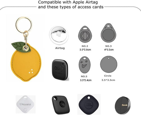 2 Pack 3in1 Cartoon Protective Case for Airtag Cover, Samsung Galaxy SmartTag, Tile Mate, Keychain Key Finder