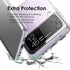 Clear Shockproof Case for Samsung Galaxy Z Flip 3, Slim Thin Protective Silicone Cover for Flip3 5G Phone