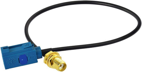 Bingfu Fakra Z Female to SMA Female Vehicle Antenna Adapter Cable, 30cm for Car Stereo, GPS Navigation, FM AM Radio