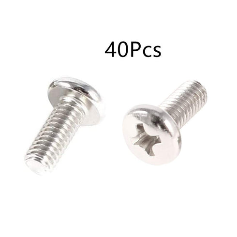 bnafes 40 M4x10mm Pieces VESA Computer TV LCD Monitor Stand Bracket Mounting Screw
