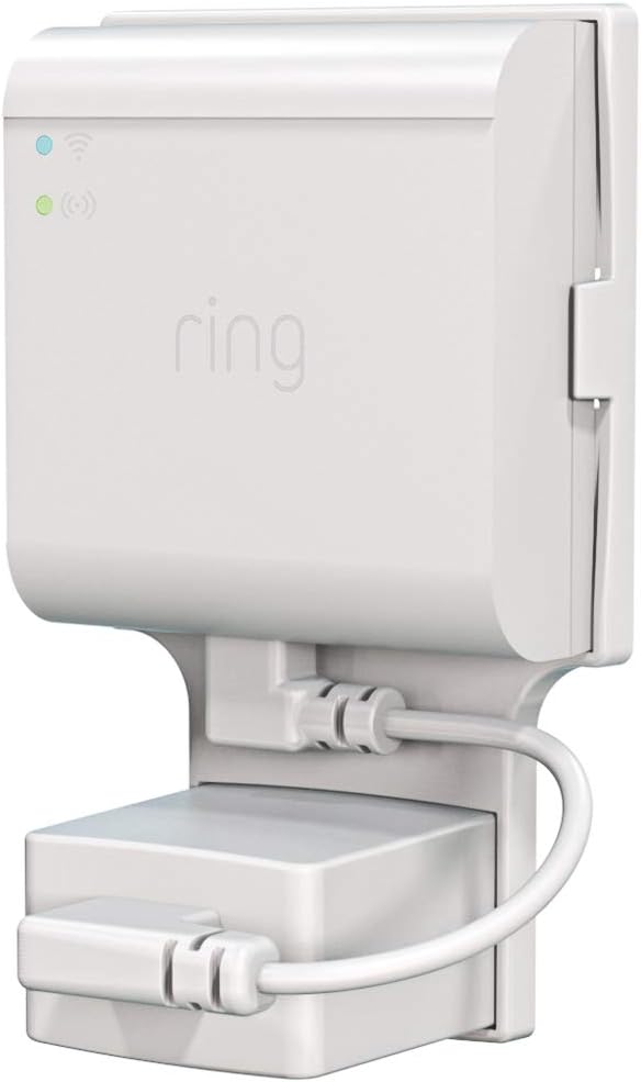 Outlet Mount for Ring Bridge, Space Saving Wall Holder with Short Cable for Ring Smart Lighting Bridge (1 Pack)