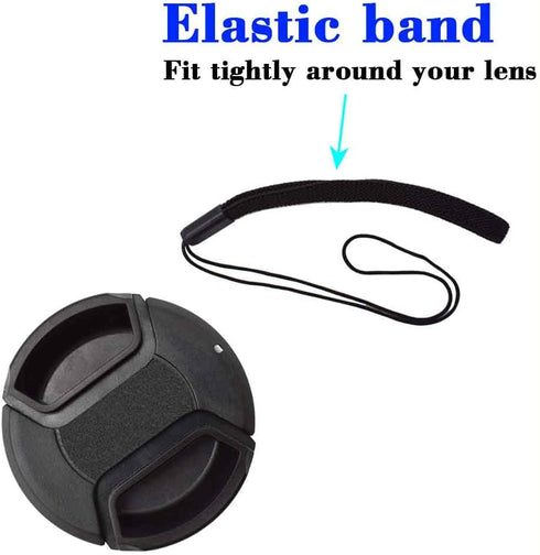 40.5mm Snap-on Lens Cap Cover with Keeper for Sony E-Mount 16-50mm Lens, ULBTER Lens Cap & Cover Leash -2 Pack