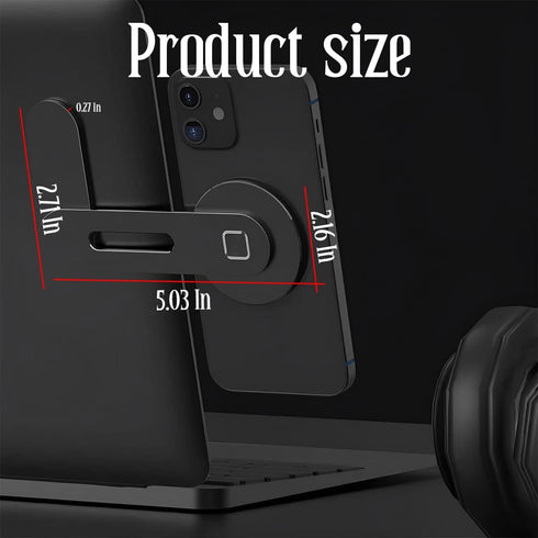 Magnetic Car Phone Mount, Invisible Design for Tesla Model 3/X/Y/S, Strong Magnet and 90° Rotation, Foldable Phone Holder for Car Screen Laptop, Compatible with All iPhone, Android, Smartphones by BELOMI