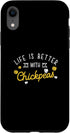 Purely Chickpea Pulse iPhone XR Life Is Better Funny Chickpea Foods Chickpea Dish Enthusiast Case