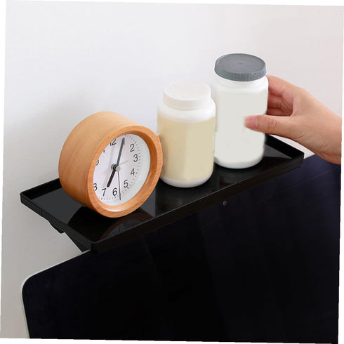 Desktop Organizer Monitor Shelf - Stylish TV Riser and Storage Bracket