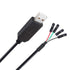 DTech USB to TTL Serial Adapter 3.3V Debug Cable TX RX Signal 4 Pin Female Socket (3ft, Black)