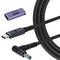 USB C to 4.5mm Smart Blue Tip Laptop Charging Cable Adapter for HP 19.5v 2.31a 45w 3.34a 65w 4.62a 90w 6.9a 135w max,