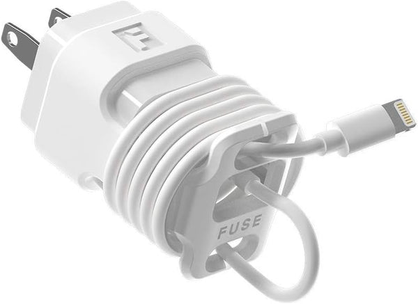 Snap Back Charger Winder for Apple 5W Lightning iPhone and iPad Charger, Travel and Cable Management