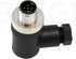 M12 Right Angle 5Pin Sensor Connector Waterproof Aviation Wire 12mm Male Plug Electrical Screw-Joint 1 Pack