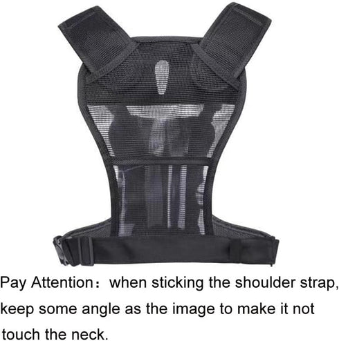 Nicama Dual Shoulder Camera Harness - Carrier Chest Vest for 2 Cameras with Safety Straps