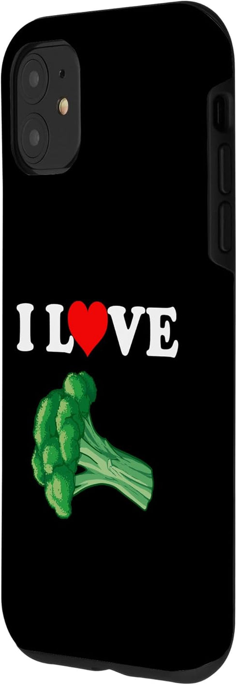 Funny Broccoli Tees 11 I Love Broccoli Case for iPhone