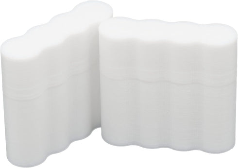 Slimline AAA Battery Case, Soft Durable Material, Pack of 2 (Holds 4 Batteries)