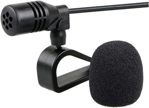 Car Microphone Stereo 3.5mm Jack Assembly Mic, Compatible with Kenwood, Boss, Corehan, Power Acoustik, JVC, Sony,