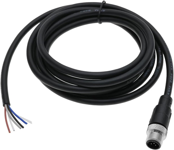 5 Pin M12 Sensor Connector Straight Aviation Cable Male to Male Waterproof Electrical Cable for Automation