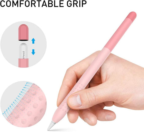 Delidigi Case for Apple Pencil Pro (2024) and Apple Pencil 2nd Generation, Gradient Color Silicone Protective Cover