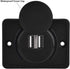 Marine 12v USB Car USB 3.1A Dual Black ABS Socket Outlet with LED Waterproof Car Accessories