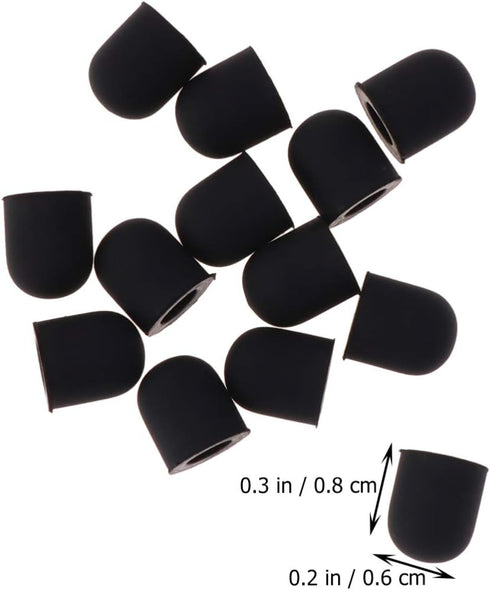 Hemobllo 15pcs Stylus Pen Tip Replacement Rubber Tips for Stylus Touch Pen Touchscreen Pen (Outer Diameter 6mm, Inner Diameter 3.6mm)