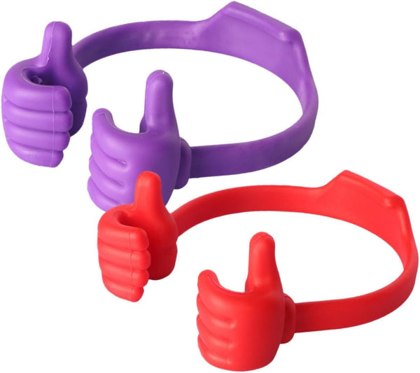 MOBUTOFU 2pcs Thumbs Gesture Phone Holder Flexible Mobile Phone Supports Desk Stands in