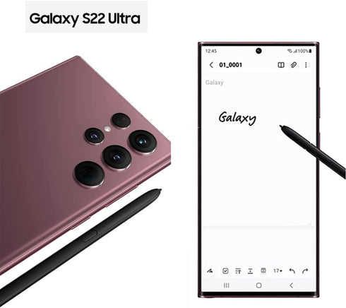 2PCS Galaxy S22 Ultra Replacement S Pen Compatible with Samsung Galaxy S22 Ultra 5G Stylus Pen SM-S908U Touch Pen Without Bluetooth with S22 Pen Tips/Nibs (Burgundy)