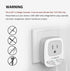 TESSAN European Travel Plug Adapter, International Power Plug with 2 USB Ports, Type C Charger for US to Europe