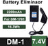 DM-1 DM-1701 Battery Eliminator Car Charger 7.4V 2200mAh for DMR Walkie Talkie Compatible with Digital Two Way Radio