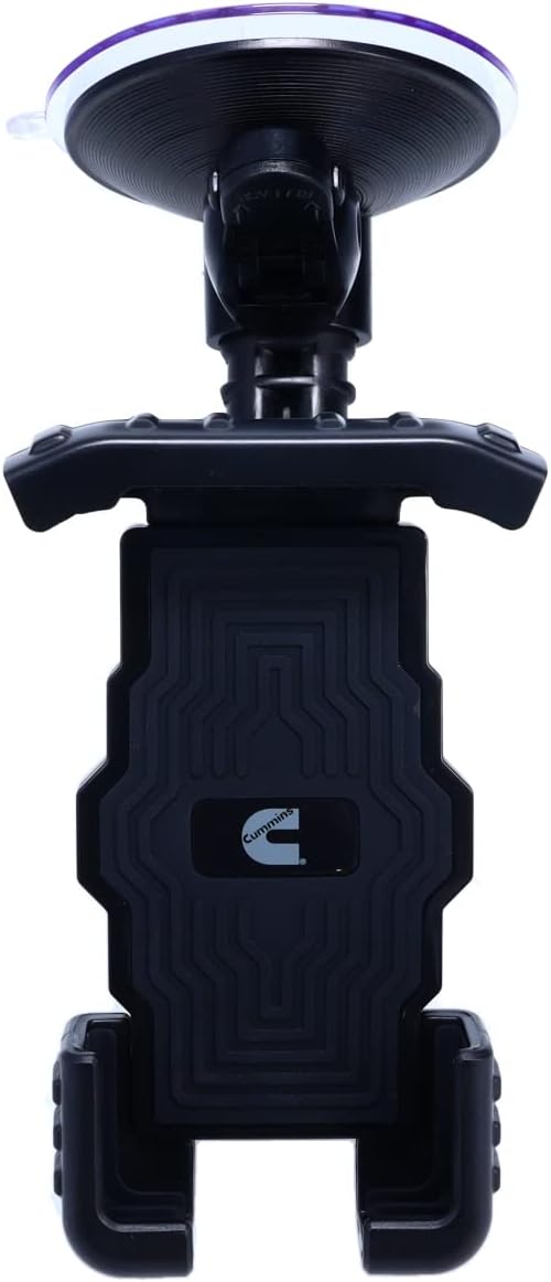 Cummins Windshield Phone Mount CMNWSPH, Suction Cup Phone Holder for Car or Truck Window or Dash, Universal Fit, Black