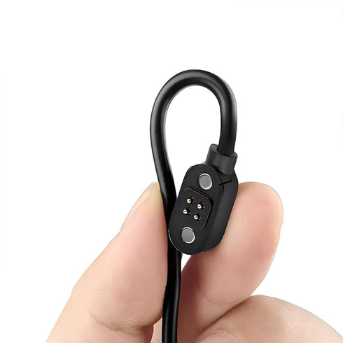 Replaceable Magnetic Charging Cable for Wireless Bluetooth Bone Conduction Headphones, Square 4pin Connector