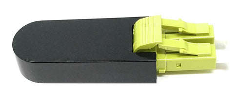 Ultra Spec Cables LC Fiber Optic 100Gb OM5 Multimode 50/125 Loopback Adapter - Lime Green