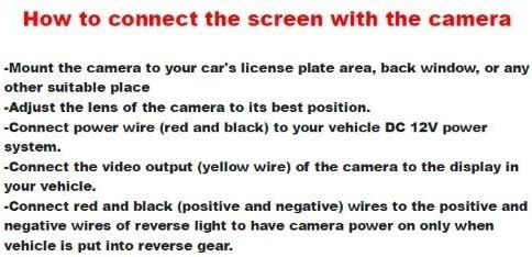 BW 4.3 Inch TFT LCD Screen Adjustable Car Monitor for Vehicle Backup Cameras, Security CCTV & Car DVR
