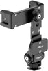 Metal Phone Tripod Mount - Holder Stand with 3 Cold Shoes & Arca Port, Universal Smartphone Mount Adapter, 360° Rotates
