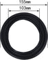 Fielect 6 Inch Speaker Foam Edge Surround Rings, Replacement Parts for Speaker Repair, 4pcs