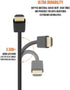 Cmple Ultra Slim High Speed 4K HDMI Cable 3ft, 4K@60Hz, 18Gbps, HDMI 2.0 Cord, Gold-Plated, Flexible