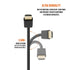 Cmple High Speed HDMI Cable, 15 ft, 4k@60Hz Ultra Thin HDMI 2.0, ARC, 3D, Flexible